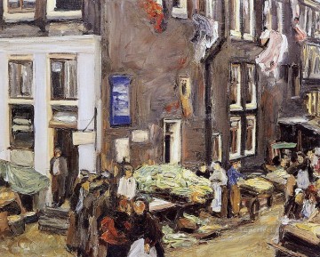 Barrio judío de Amsterdam 1905 Max Liebermann Impresionismo alemán Pinturas al óleo